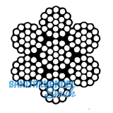 Drahtseil DIN 3055  6 mm 7x19 Litzen - Edelstahl A4