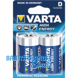 VARTA Batterie High-Energy LR20/D 1.5V (2 St)