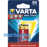 VARTA Batterie Max Tech 9 Volt (1St)
