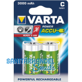 VARTA Batterie Power Akku HR14/C 1.2V 3000 mAh (2 St)
