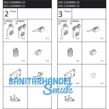 EKU COMBINO 35 H IS - Beschlgegrt. 2 trig, Stahl/Kunststoff anthrazit