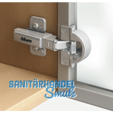 BLUM CLIP top BLUMOTION Alurahmenscharnier 95, 9,5mm, mit Feder, Schrauben