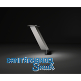 Barkonsole Capri schrg 50 x 50 mm, Hhe 170 mm, Aluminium Edelstahl Effekt