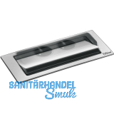 EVOline BackFlip, 2 Stk. Schukosteckdosen, 1 Stk. USB-Charger, Edelstahl