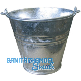 Eimer verzinkt konisch  33/32 cm mit Tragebgel Inhalt 14 Liter