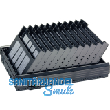 HETTICH SYSTEMA TOP 2000 Formularablage, Fcheranzahl 6, Kunststoff schwarz