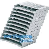 HETTICH SYSTEMA TOP 2000 Formularablage, Fcheranzahl 11, Kunststoff Alu-Finish