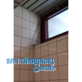 ffnerschere GEZE OL90 N m. Flgelbock u. Scherenlager, silber eloxiert