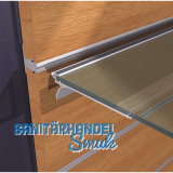 Wall Sys Tablar-/Korpustrger 34 mm, zum Einhngen, Aluminium natur eloxiert