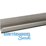 Griffleiste Wall Lnge 2000 mm, ablngbar, Aluminium Edelstahl Effekt