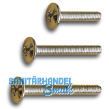 Griffschraube M 4x15 mm, Kombi-Schlitz, Stahl verzinkt