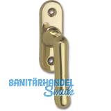 GRUNDMANN Fenstergriff WG ELEGANT - gerade, VK 7 x 35 mm, Messing poliert