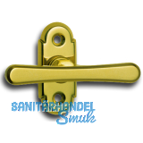 GRUNDMANN Fenstergriff ALT-WIEN 926 - sichtbar geschraubt, 7x35, Messing poliert