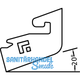 Halter zu Spree 24 OF, Kunststoff transparent