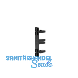 Halterung Funktions-/Trennwandprofil Quatro, Kunststoff schwarz