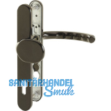 HOPPE Wechselgarnitur LUXEMBOURG - m Knopf u. LS PZ88, Alu silber elox