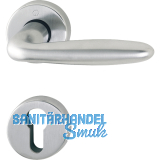 HOPPE Drckergt. VERONA - auf Ros. PZ, TS 39 - 47, Messing verchromt matt