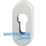 HOPPE SH-Zylinderrosette auen oval, m Kernziehschutz, EdSt.matt