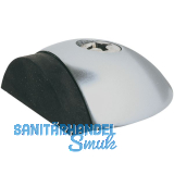 Bodentrpuffer - Bodenpl.  57 mm, Anschlagh. 17 mm, silber eloxiert