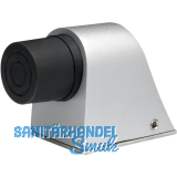 KWS Bodentrpuffer - Platte 55 x 80 mm, Hhe 70mm, Aluminium silberfrbig