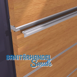 Wall Sys Tablar-/Korpustrger 19 mm, zum Einhngen, Aluminium natur eloxiert