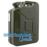 Kraftstoffkanister Stahlblech lackiert (Armeemodell) Inhalt 20 Liter