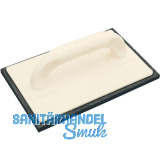 KAUFMANN Kunststoff Reibbrett mit 8 mm Moosgummi 240 x 150 mm