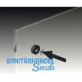 Glaspunkthalter Mini, 20 mm,6 - 8 mm Glas,Kunststoff transparent/Kappe Edelstahl