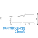 MACO Fiber-Therm Bodenschwelle Grundkrper 180, L=2500 mm, silber (465554)