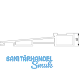 MACO Fiber-Therm Bodenschwelle Grundkrper 240, L=3000 mm, silber (466909)
