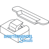 MACO HS Mittelverschluss senkrecht, verstellbar, silber (44652)