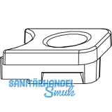 MACO Hubbegrenzung 90, aufschraubbar, Zinkdruckguss silber (357081)