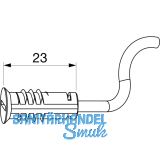 MACO-TRONIC Reedkontakt VS einschraubbar,Verschluss-/Kippberwachung, Kabel 6m