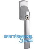 MACO Fenstergriff HARMONY - mit Sperrzylinder, VK 7x35, silber elox.
