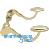 MARCHESI Drckerpaar POSTHORN, Messing poliert