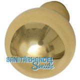 MARCHESI Knopfdrckerlochteil Kugelform,  50 mm, Messing poliert