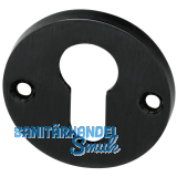 MARCHESI Zylinderrosette PZ,  50 mm, Messing patiniert schutzlackiert