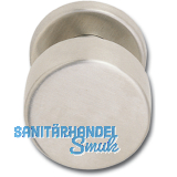 SOLIDO Trknopf Flachform,  50,5 mm, - auf Ros., Anschraublcher, Edst. matt