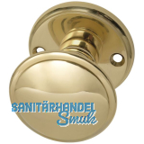 MARCHESI Trknopf rund - auf Ros.m. Facette (Flachform),  55 fest Messing pol.