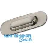 Muschelgriff Zalya Breite 110 mm, Einlassma 68 x 25 mm, ZN Edelstahl Effekt