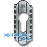 SCHSSWENDER Zylinderrosette PZ, oval, 28 x 70 mm, Stahl verzinkt patiniert