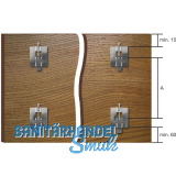 CAMAR Paneelaufhnger 814, mit Feder, Befestigung unten, Stahl verzinkt
