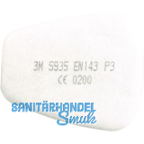 3M Partikelfilter 2135/P3 zu Atemschutzmasken Serie 6000.