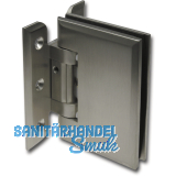 Pendeltrbeschlag Chalet-PT Glas-Wand m. Feststell. 90, Edelstahl-Effekt