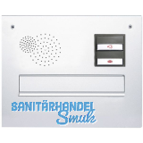 Frontplatte eckig, 360 x 280 mm, Edelstahl