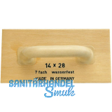 STUBAI Holz Reibbrett 360 x 200 mm 7-fach verleimt, wasserfest