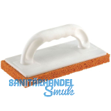 KAUFMANN Reibbrett mit 20 mm Schwammgummibelag grobporig 240 x 150 mm