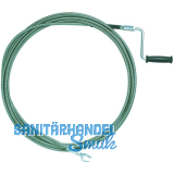 Rohrreinigungswelle mit Kurbel  6 mm Lnge 5 m