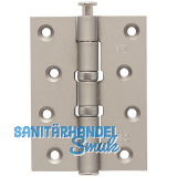 Scharnierband für stumpfe Türen, 101,6 x 76 x 3,0 mm, Stahl vernickelt matt