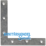 Scheinhaken zum Einlassen eckig, 160 x 30 x 3 mm, Stahl verzinkt